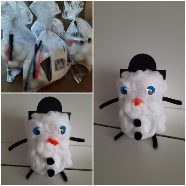 Knutselpakketje sneeuwpop
